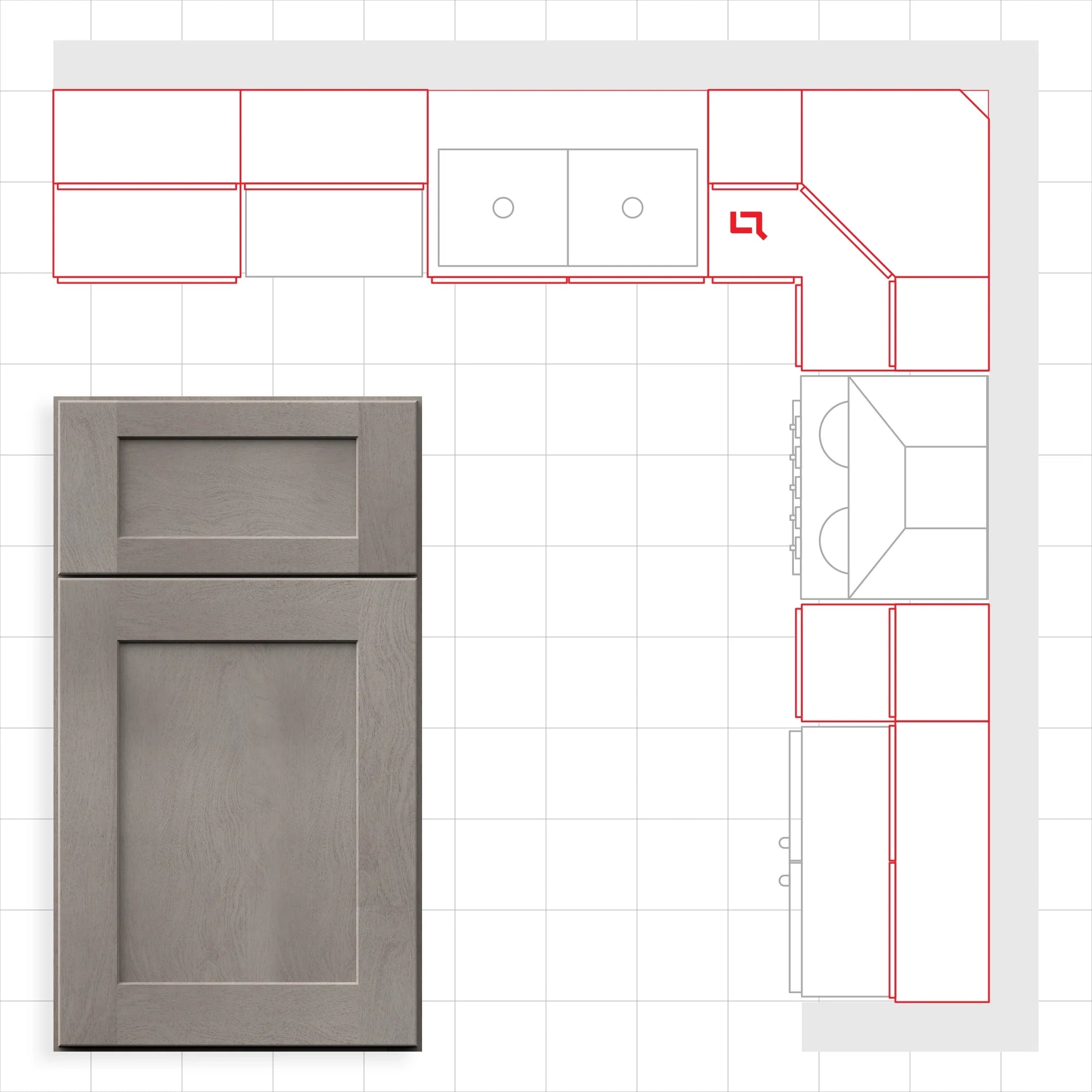 Fabuwood Allure Galaxy Horizon 10x10 Kitchen Design Set Image