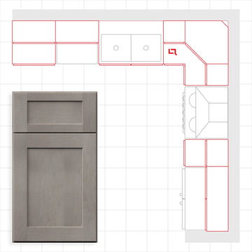 Fabuwood Allure Galaxy Horizon 10x10 Kitchen Design Set