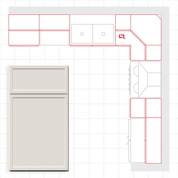 Fabuwood Allure Luna Dove 10x10 Kitchen Design Set