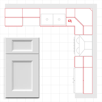 Fabuwood Allure Nexus Frost 10x10 Kitchen Design Set