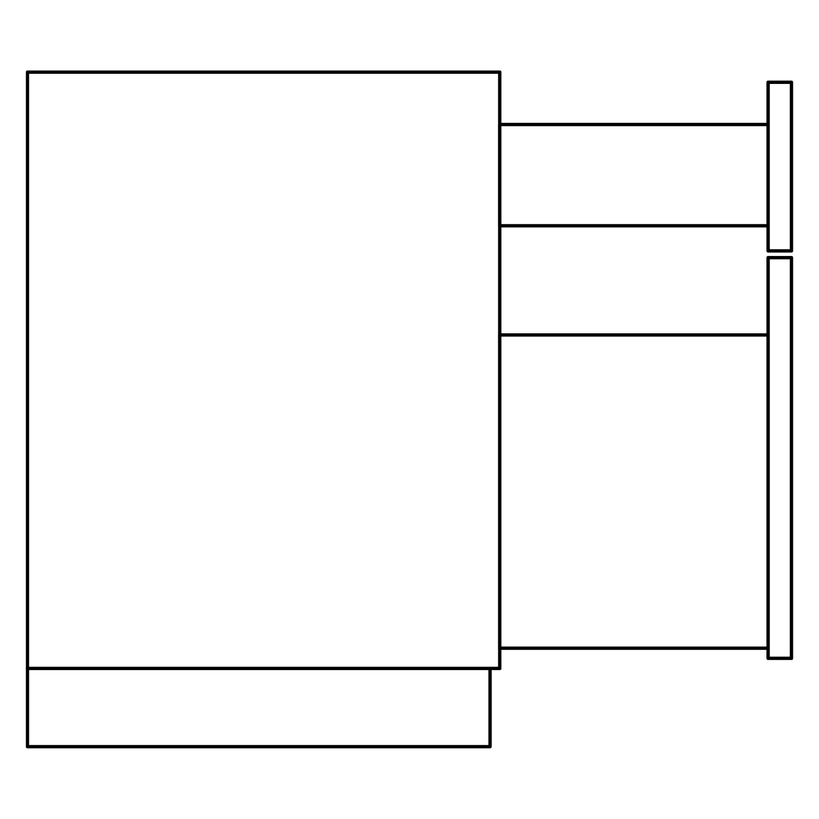 Fabuwood Allure Galaxy Cloud White File Drawer Base Photo