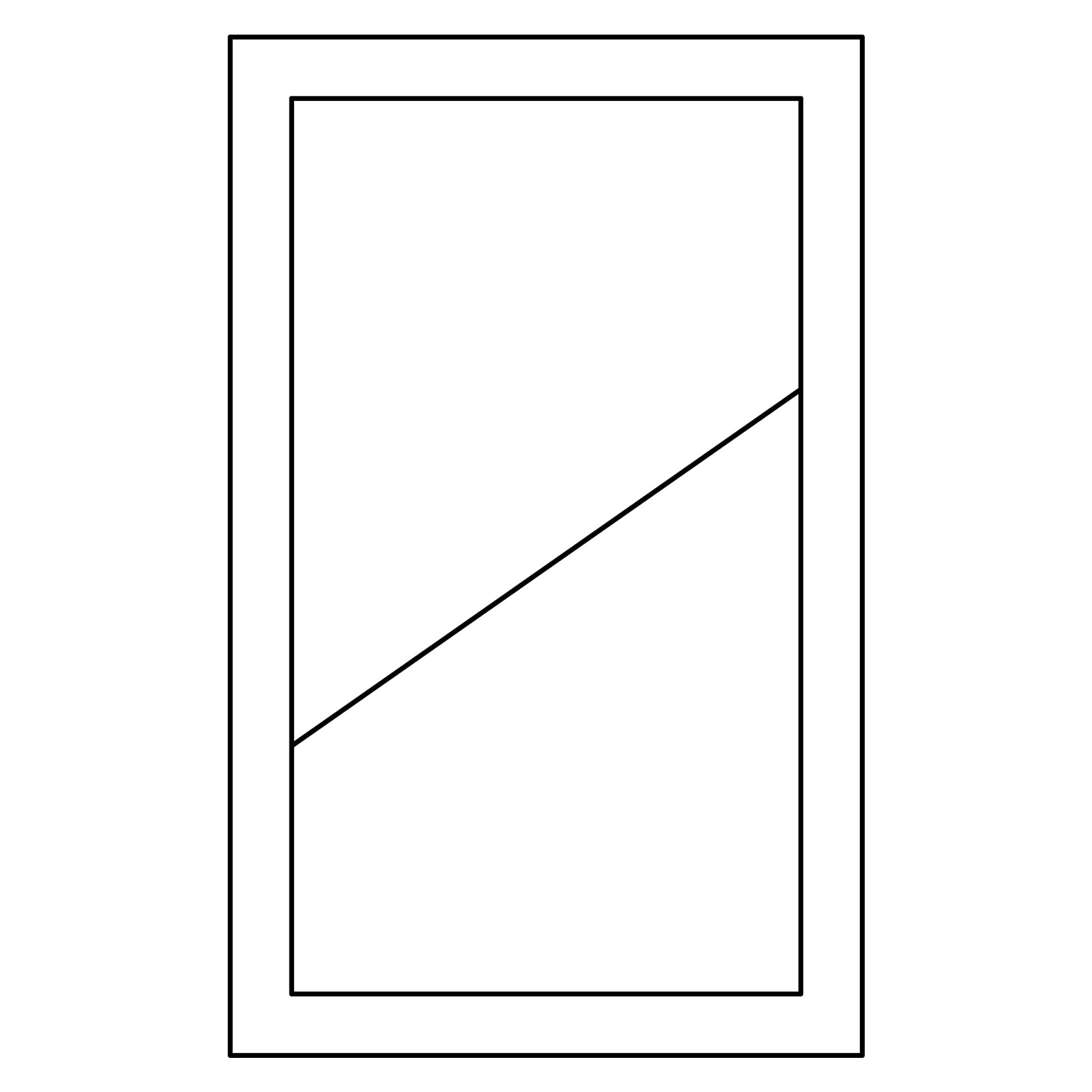 Fabuwood Allure Galaxy Frost 18 W x 60 H Glass Door Wall With Drawers GDWD1860 Photo