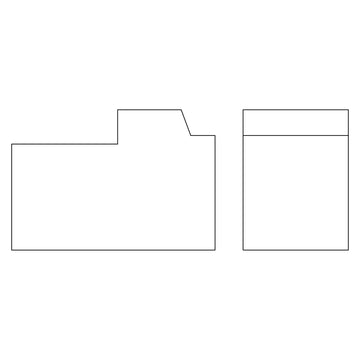 Fabuwood Allure Galaxy Cloud White Light Rail Straight Molding Photo