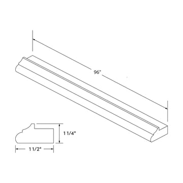 Craft Cabinetry Recessed Panel Gray Stain Light Rail Rounded Molding