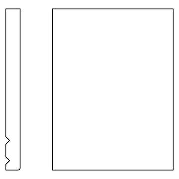 Fabuwood Allure Imperio Cloud White Extension Molding 6 Inches