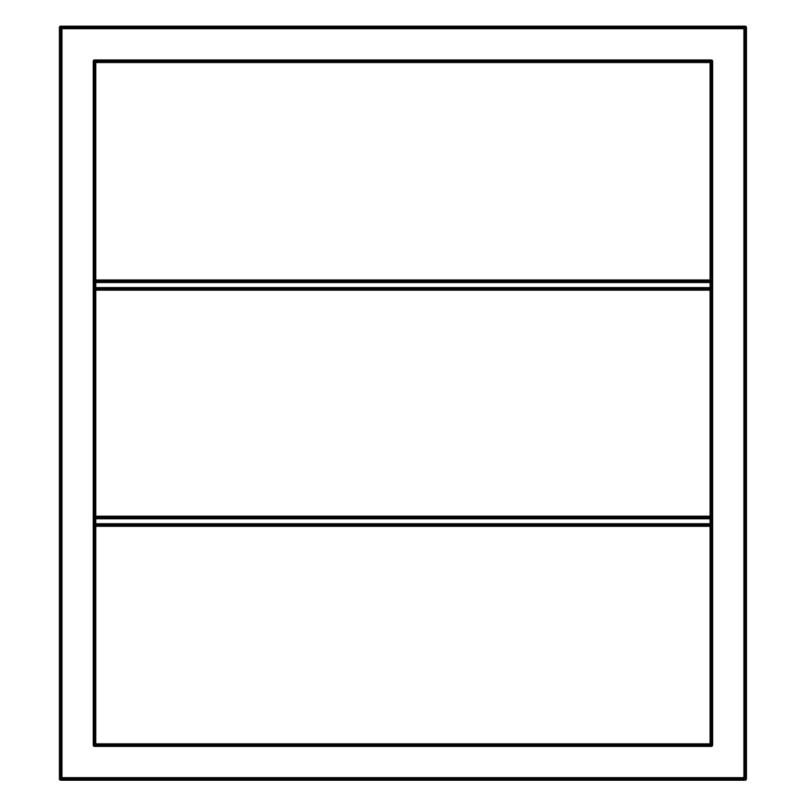 Fabuwood Allure Galaxy Indigo 15 W x 36 H No Door Wall Cabinet NDW1536 Photo