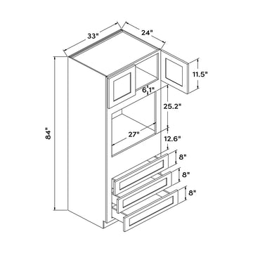 Craft Cabinetry Shaker White 33