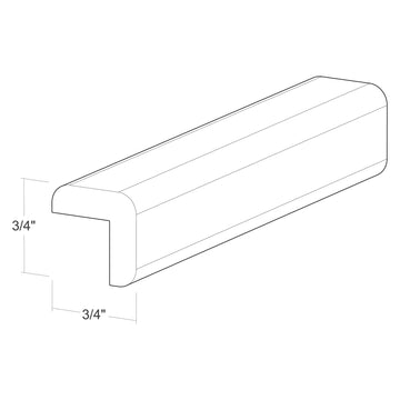 Fabuwood Allure Nexus Cloud White Outside Corner Molding