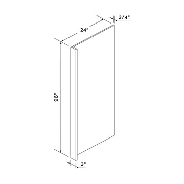 Craft Cabinetry Recessed Panel Gray Stain 24