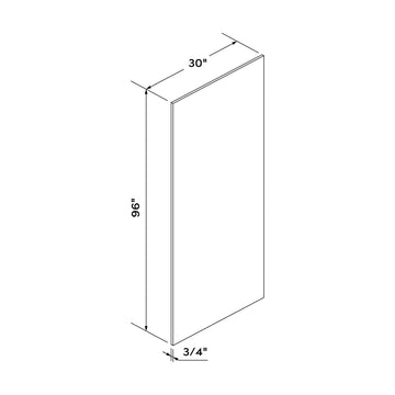 Craft Cabinetry Recessed Panel Gray Stain 30