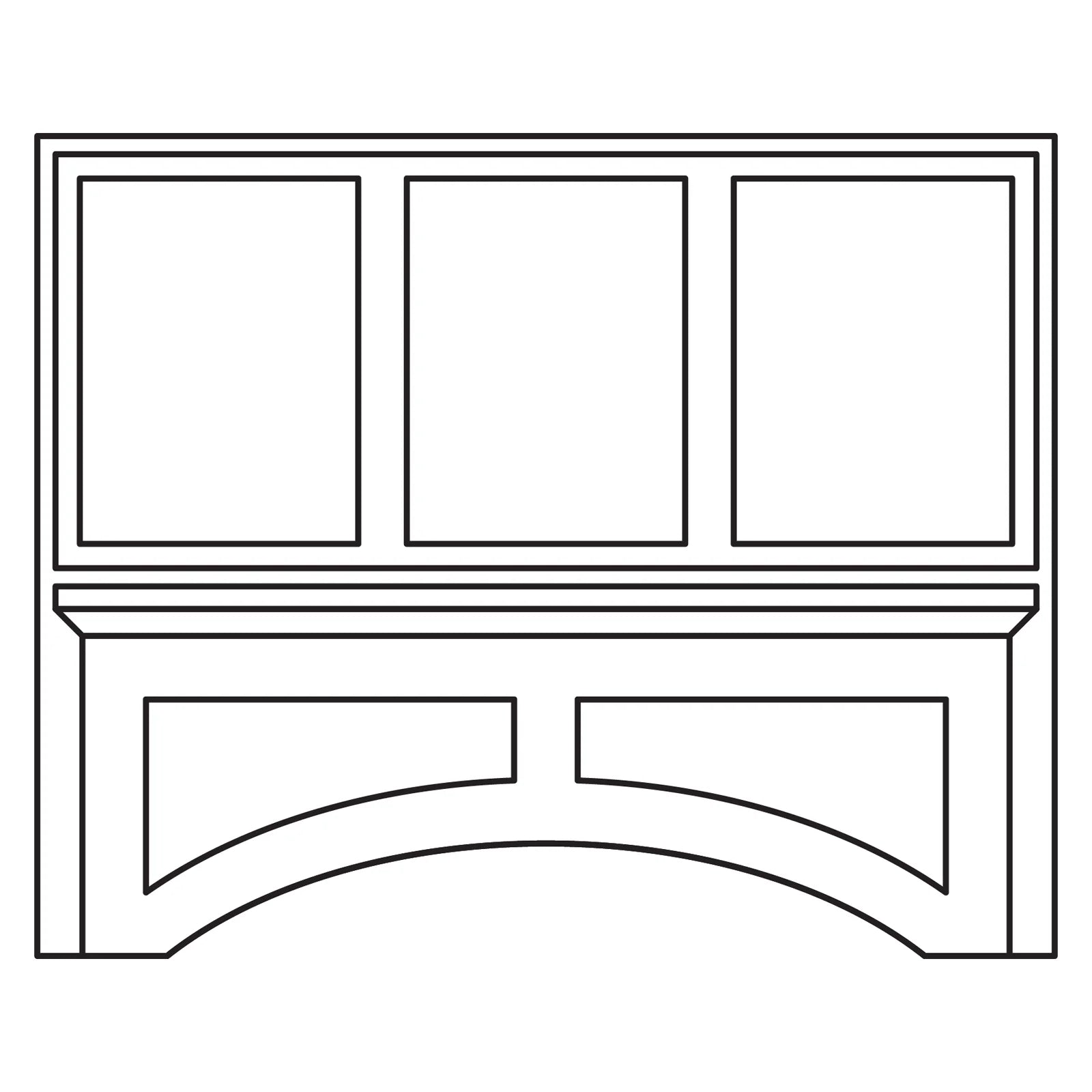 Fabuwood Allure Luna Timber 36" Hood Photo