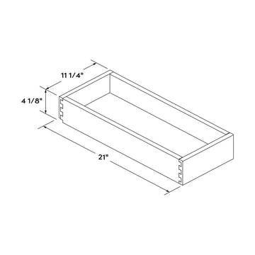 Craft Cabinetry Shaker Aqua Roll-Out Tray for 15