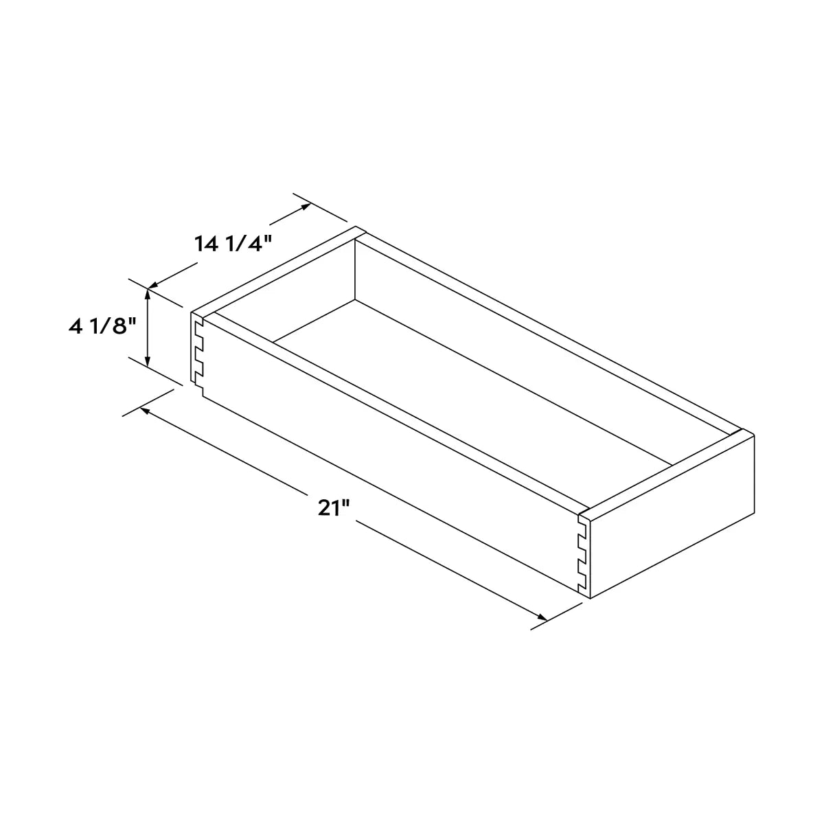 Craft Cabinetry Shaker Aqua Roll-Out Tray for 18" Cabient Image Specifications