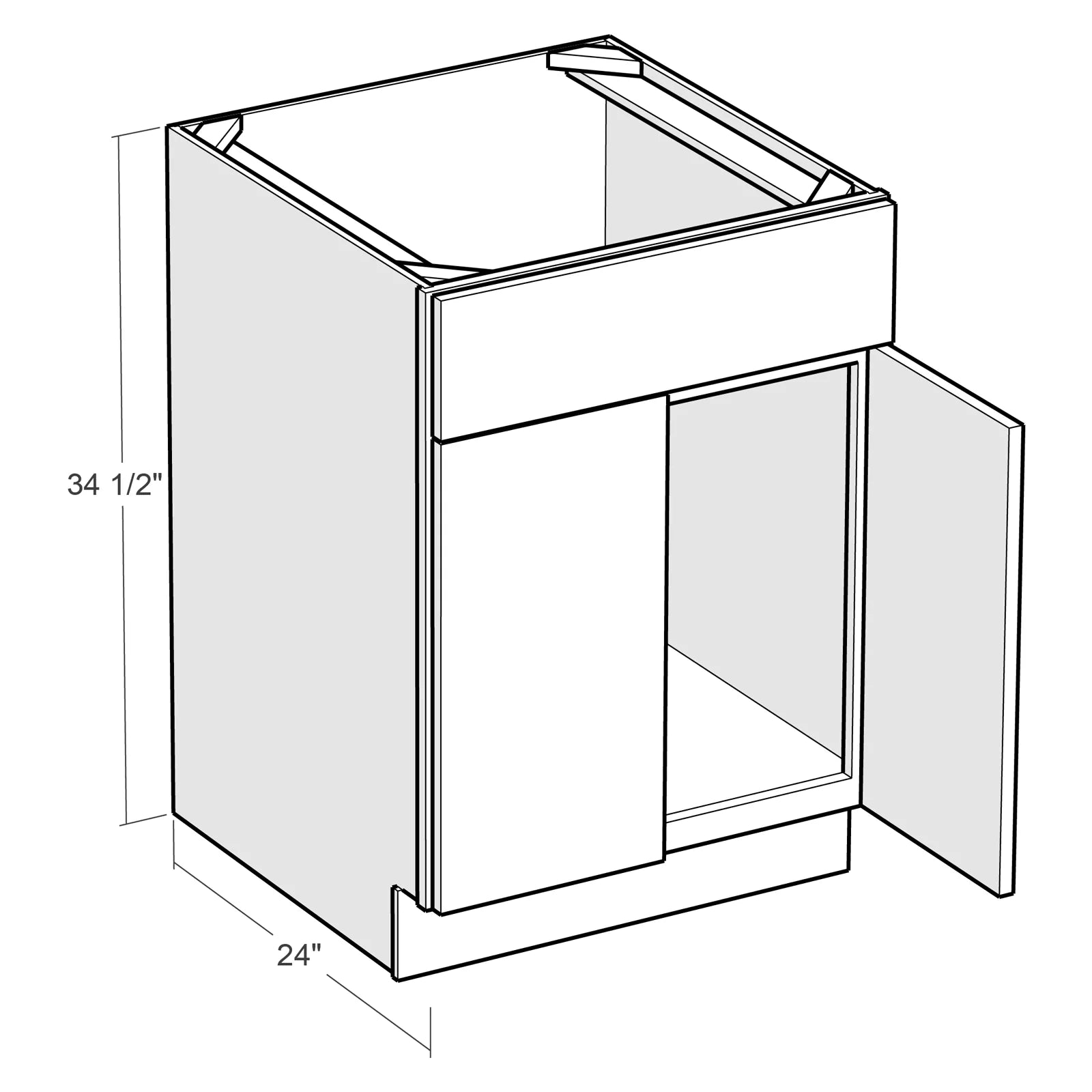 Fabuwood Allure Galaxy Horizon 27"W Sink Cabinet Photo