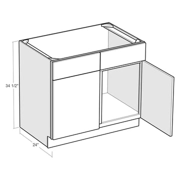 Fabuwood Allure Fusion Nickel 39"W Sink Cabinet Photo