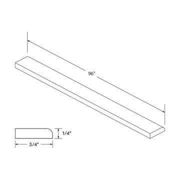 Craft Cabinetry Recessed Panel Gray Stain Scribe Molding