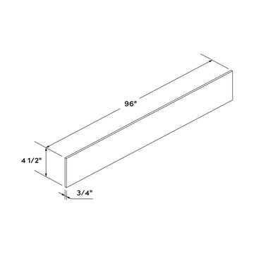 Craft Cabinetry Recessed Panel Gray Stain Toe Kick