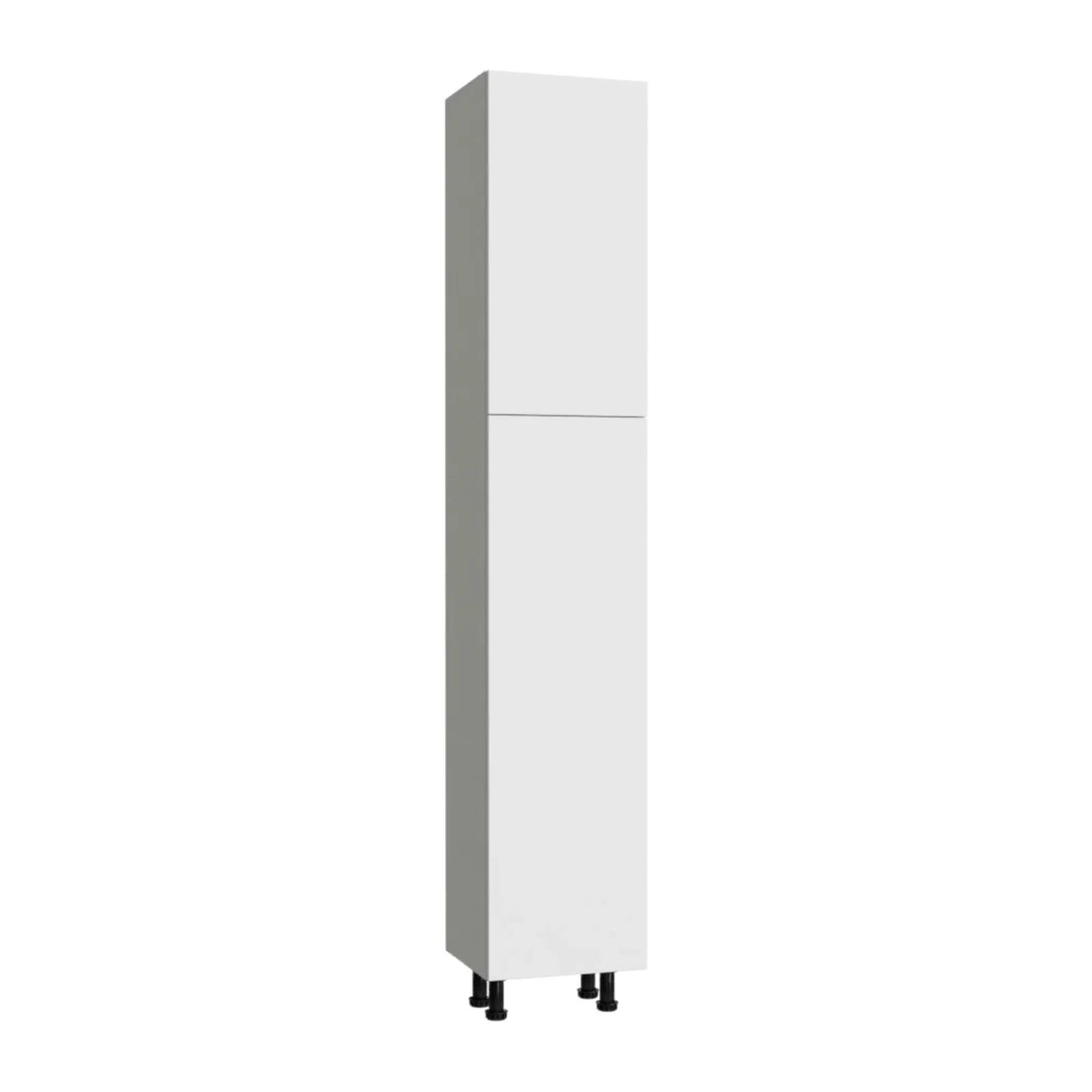 Fabuwood Illume Catalina Bianco Gloss 18"W x 96"H x 13"D Pantry Cabinet Photo