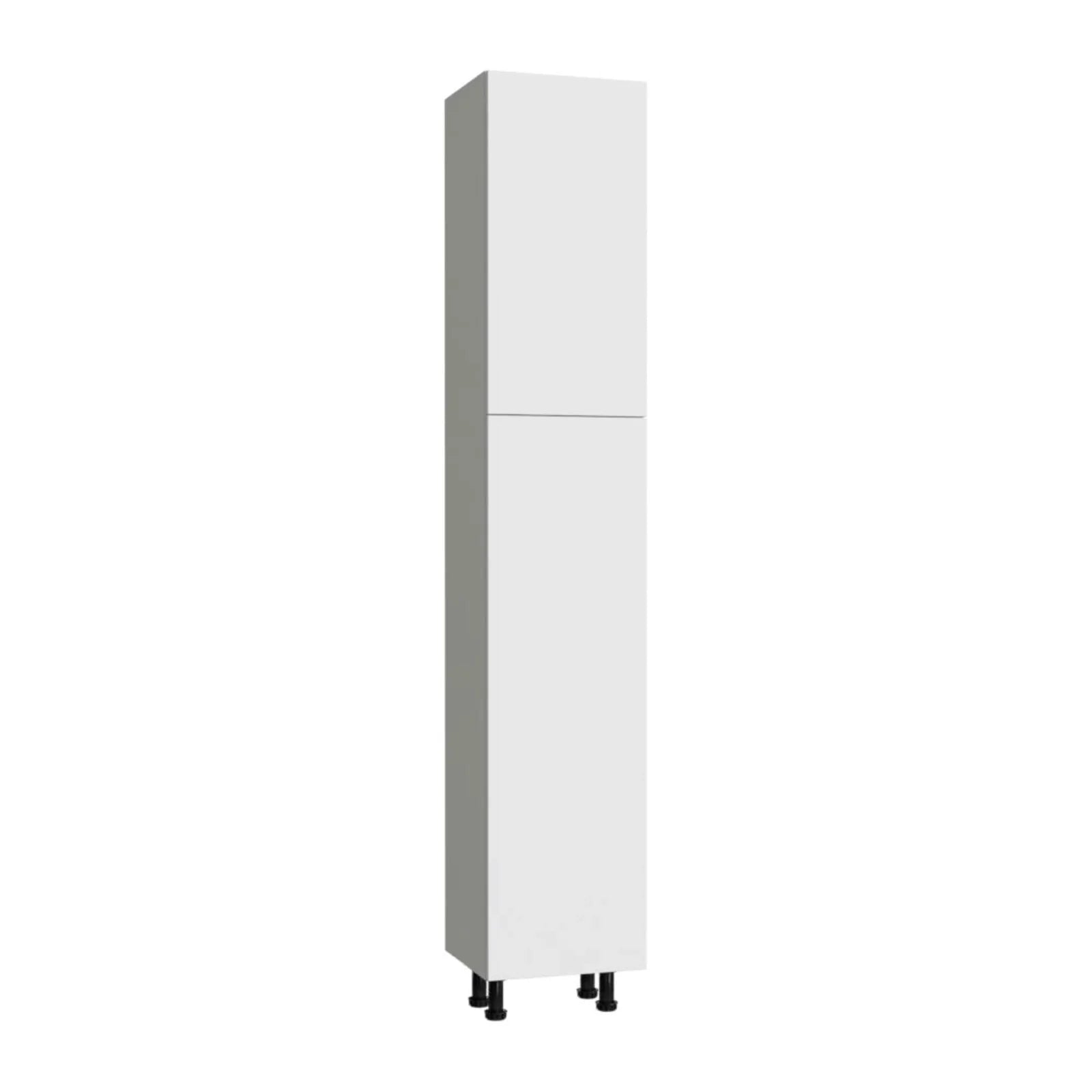 Fabuwood Illume Catalina Bianco Gloss 24"W x 96"H Single Door Pantry Cabinet Photo