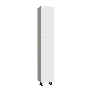 Fabuwood Illume Catalina Bianco Gloss 24"W x 96"H Single Door Pantry Cabinet Photo