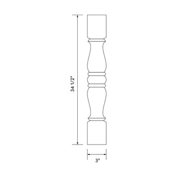 Craft Cabinetry Shaker White Pole