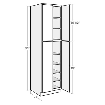 Fabuwood Allure Fusion Nickel 30"W x 96"H Pantry Cabinet Photo