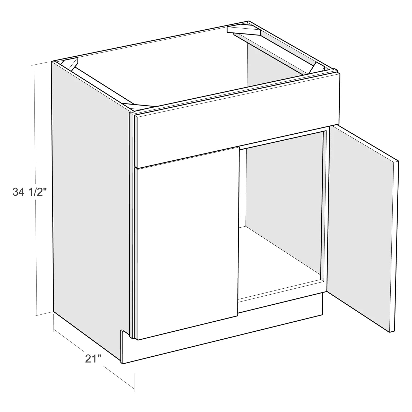 Fabuwood Allure Galaxy Horizon 24"W Vanity Sink Base Cabinet Photo