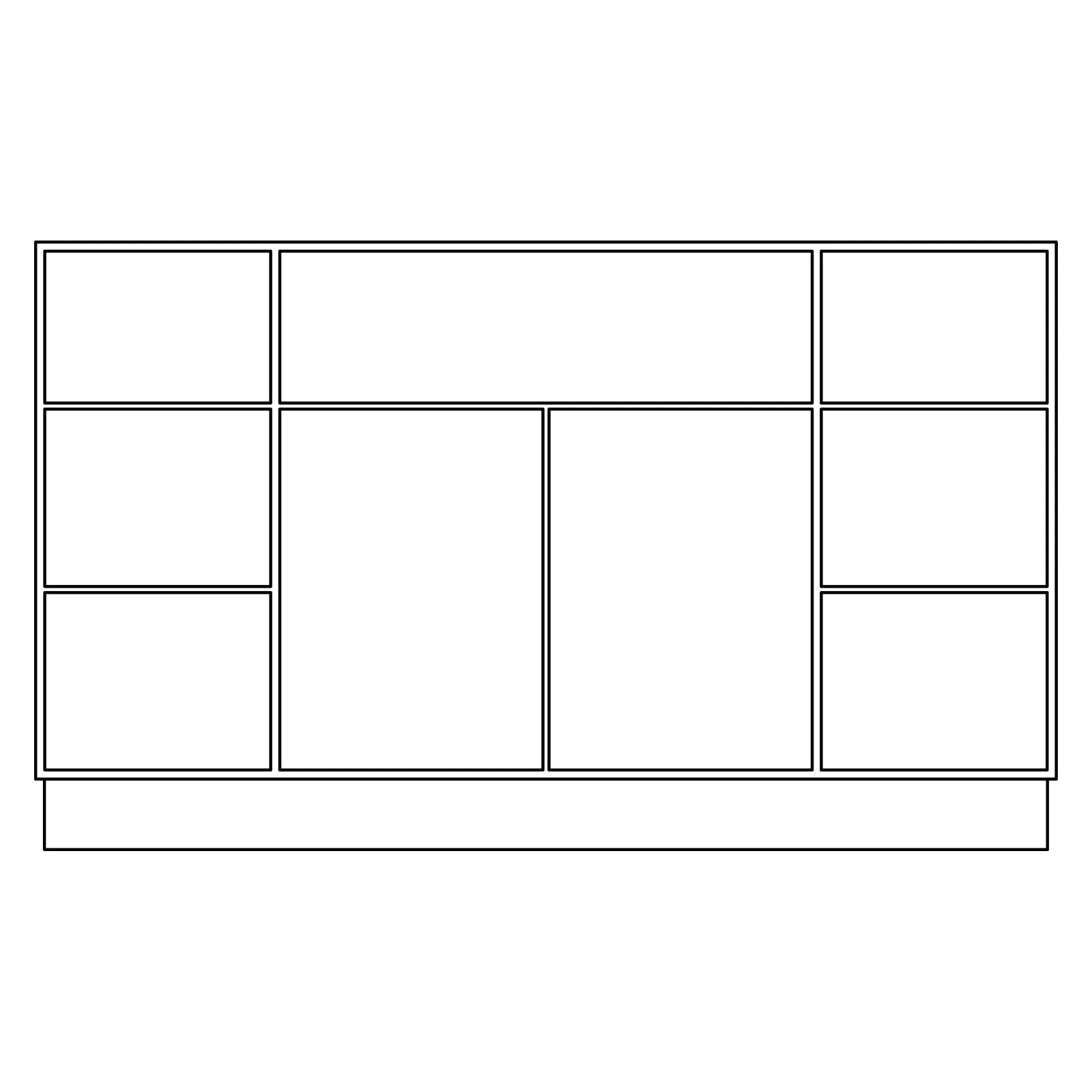 Fabuwood Allure Galaxy Frost 60 W Vanity Sink And Drawer Combo Base Cabinet VSD60SINGLE Photo