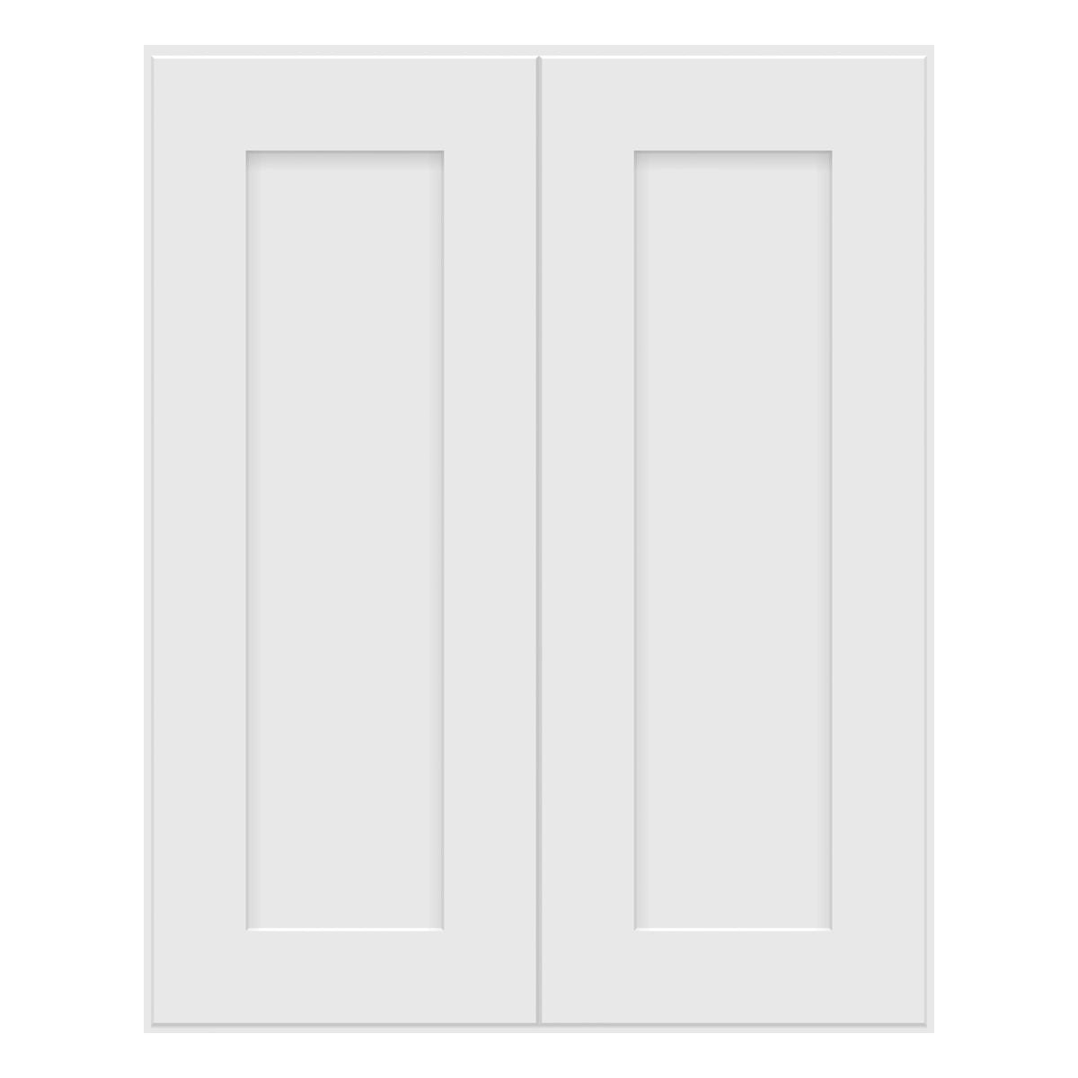 Craft Cabinetry Shaker White 24"W x 30"H Wall Cabinet