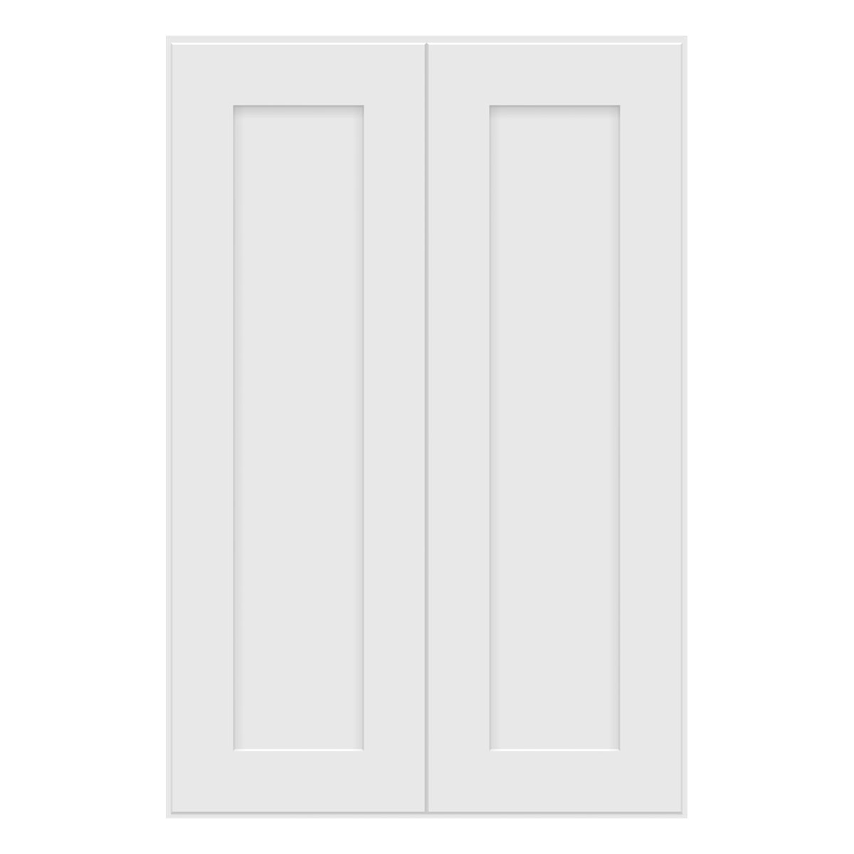 Craft Cabinetry Shaker White 24"W x 42"H Wall Cabinet