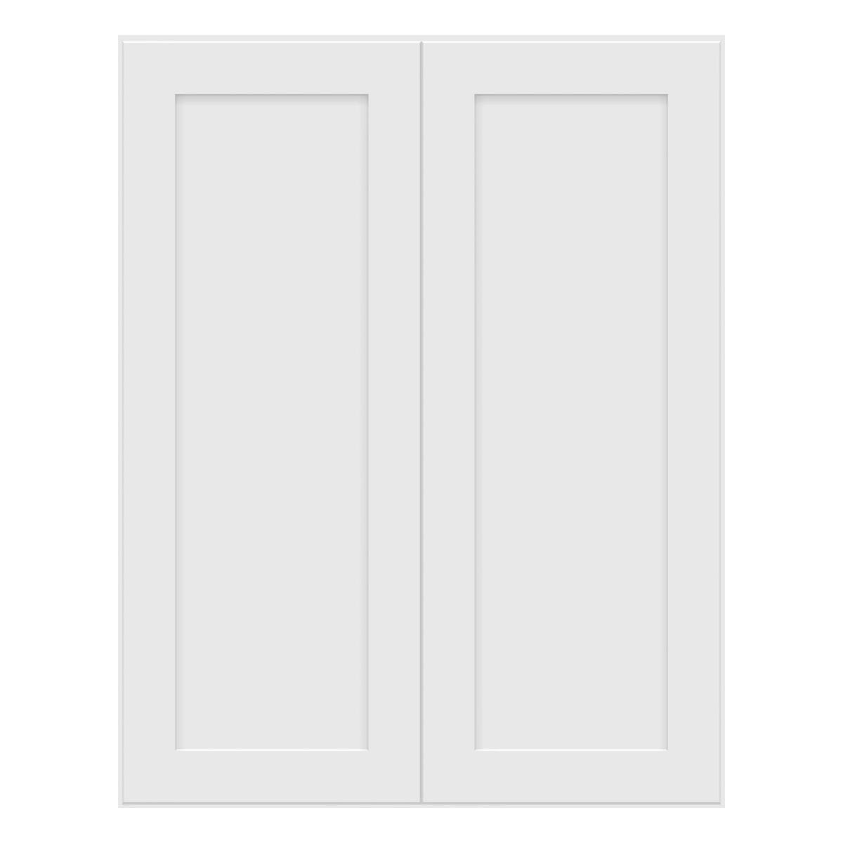 Craft Cabinetry Shaker White 33"W x 42"H Wall Cabinet