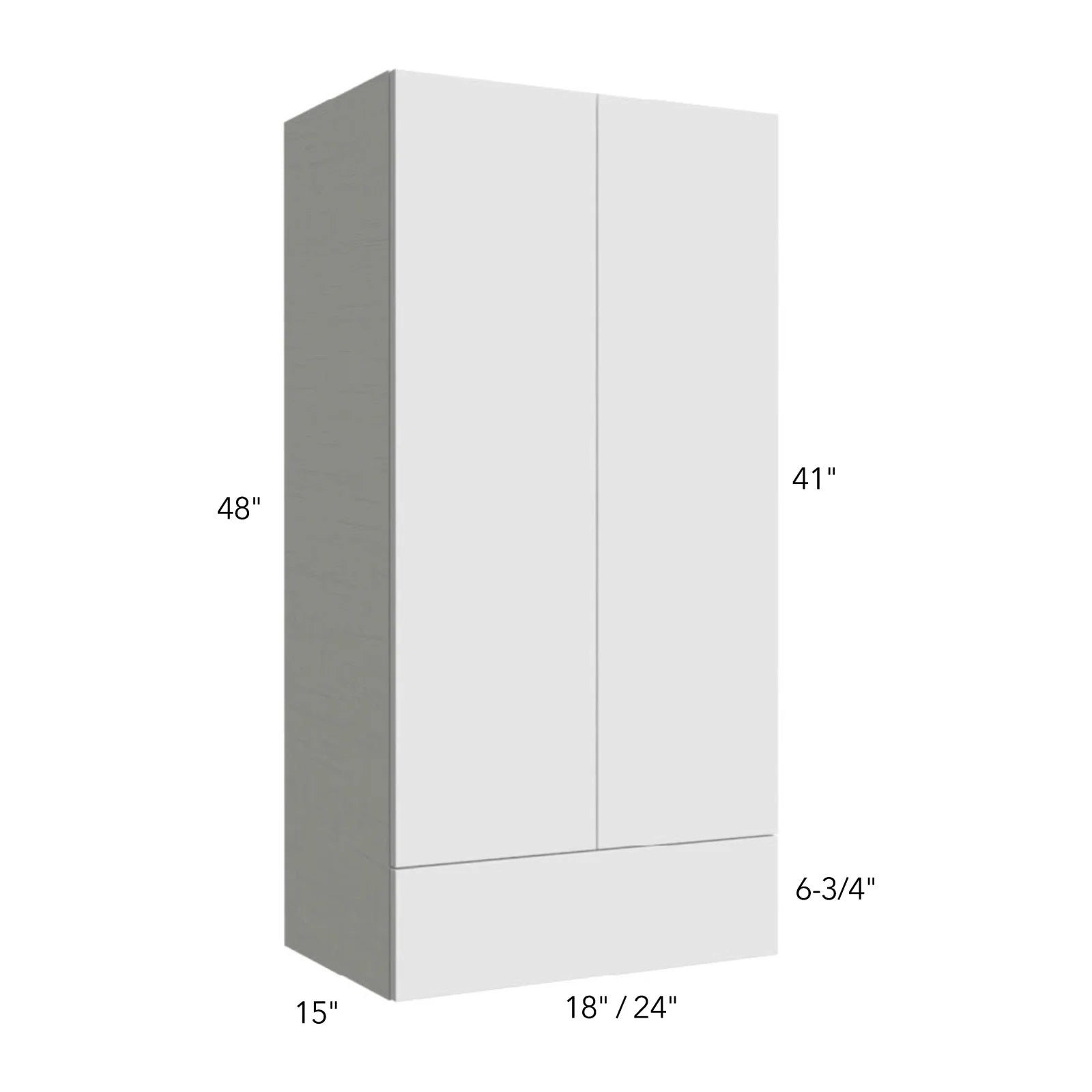 Fabuwood Illume Catalina Rosales 2 18"W x 48"H Wall With Drawers Cabinet Photo