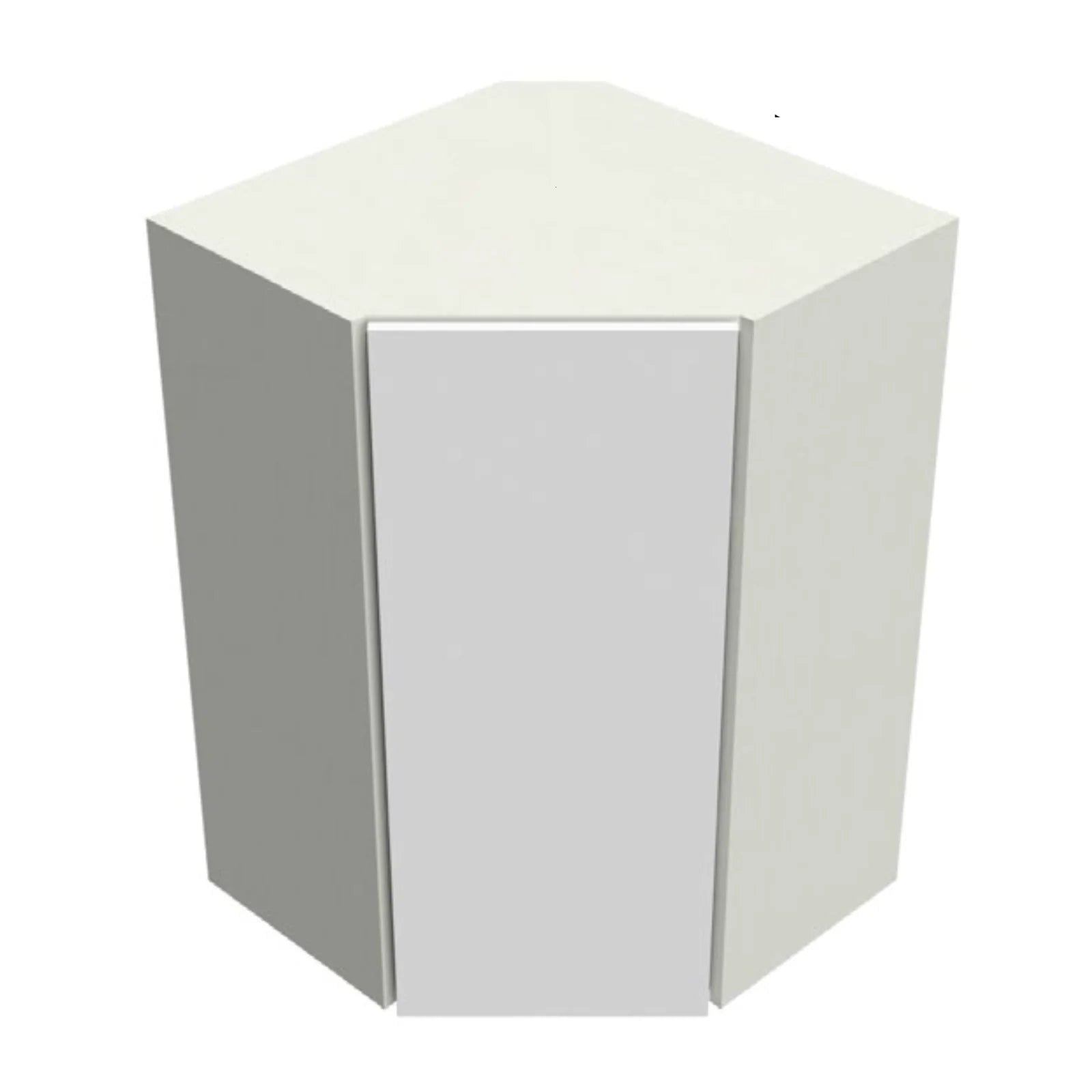 Fabuwood Illume Catalina Grigio Gloss 24"W x 36"H Wall Diagonal Corner Cabinet Photo