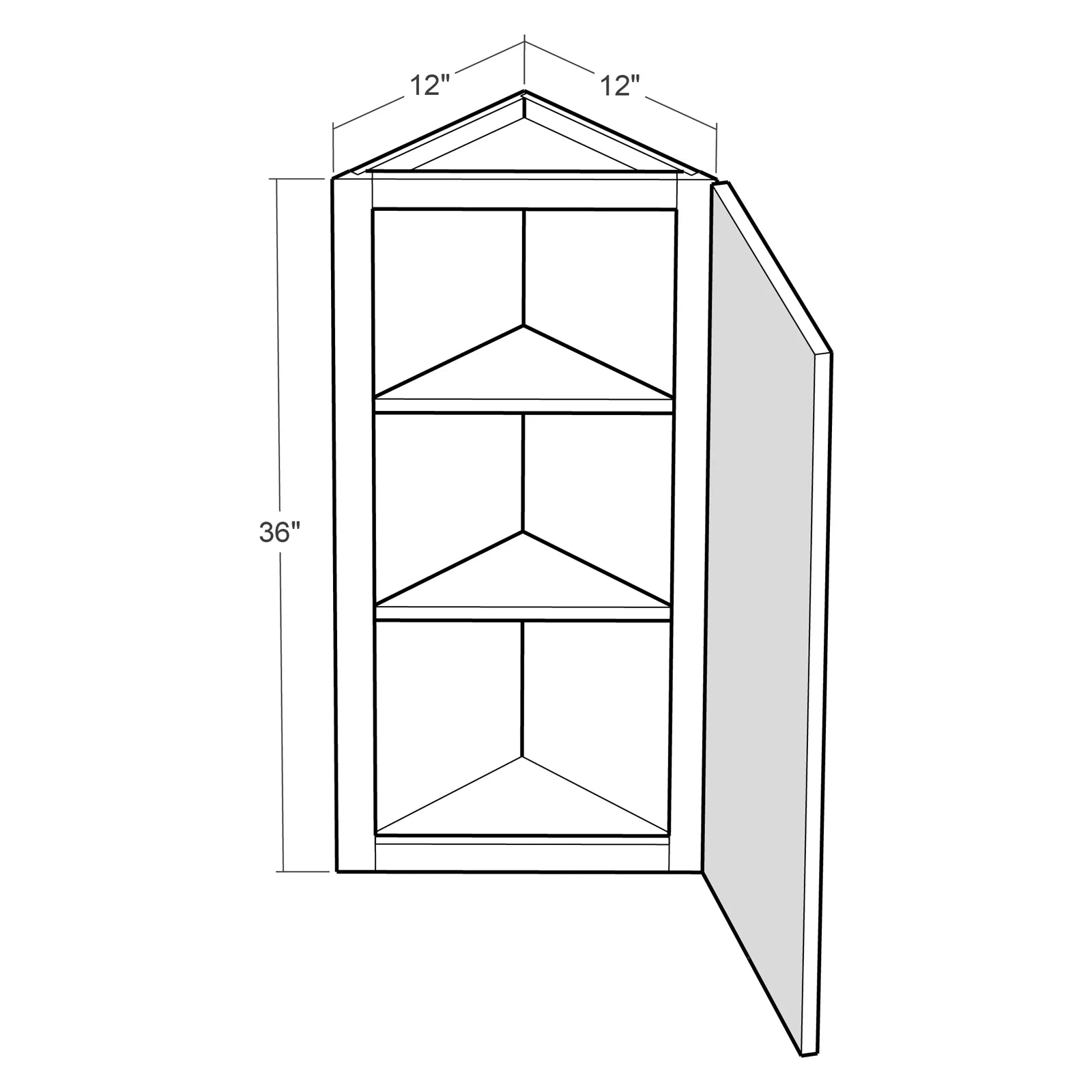 Fabuwood Allure Luna Cloud White 12"W x 36"H Wall Angle End Photo