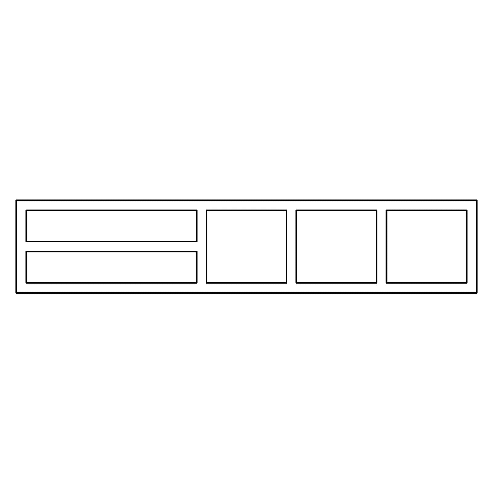 Fabuwood Allure Fusion Stone 30"W x 6"H Wall Organizer Cabinet Photo