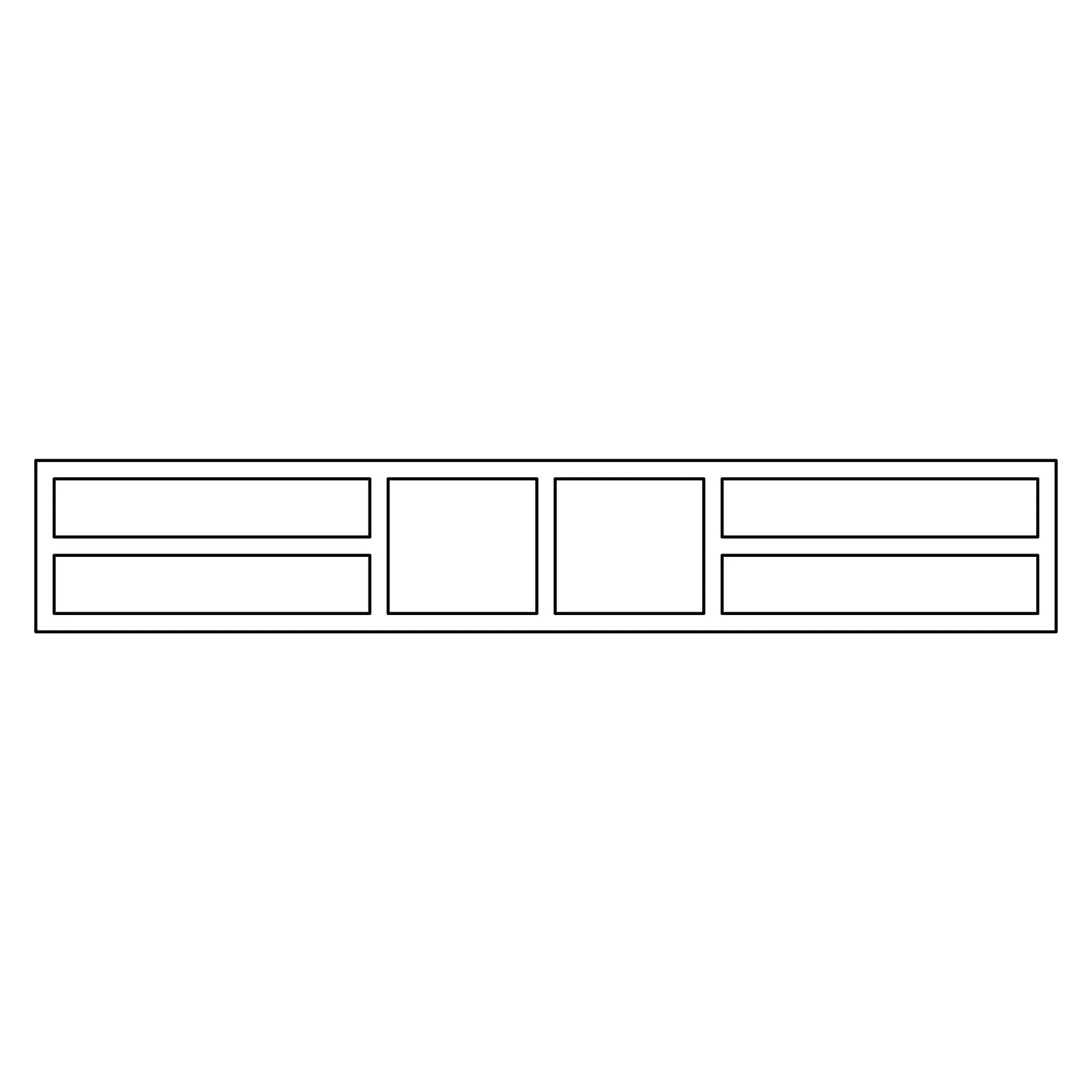 Fabuwood Allure Luna Dove 36"W x 6"H Wall Organizer Cabinet Photo