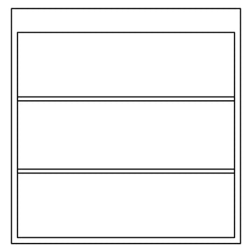 Fabuwood Allure Galaxy Cloud White 18"W x 30"H Wall Open Shelf Photo