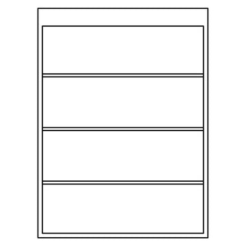 Fabuwood Allure Galaxy Cloud White 30"W x 36"H Wall Open Shelf Photo