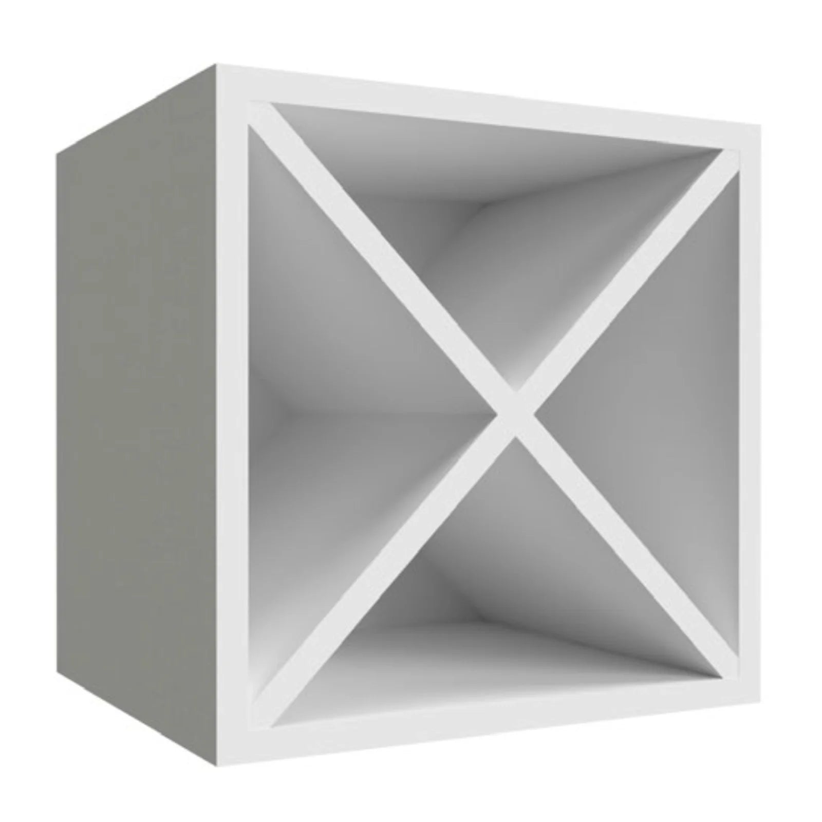 Fabuwood Illume Catalina Como Ash 2 15"W x 15"H Wine Rack Wall Cabinet Photo