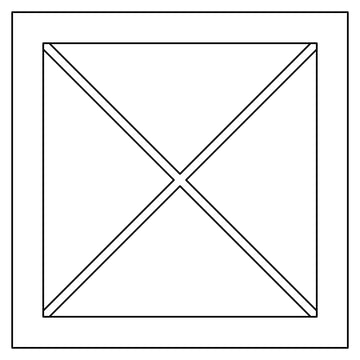 Fabuwood Allure Luna Indigo 18"W x 18"H Wine Rack Wall Cabinet Photo