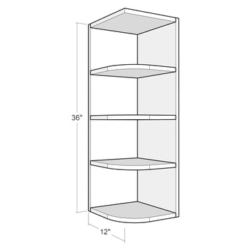 Fabuwood Allure Luna Indigo 12"W x 36"H Wall Open End Photo